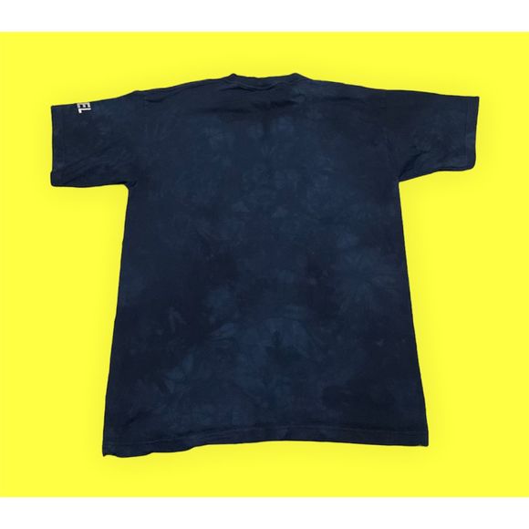 Vintage USA The Mountain Dolphins Navy Blue Tye Dye T Shirt - Picture 3 of 4